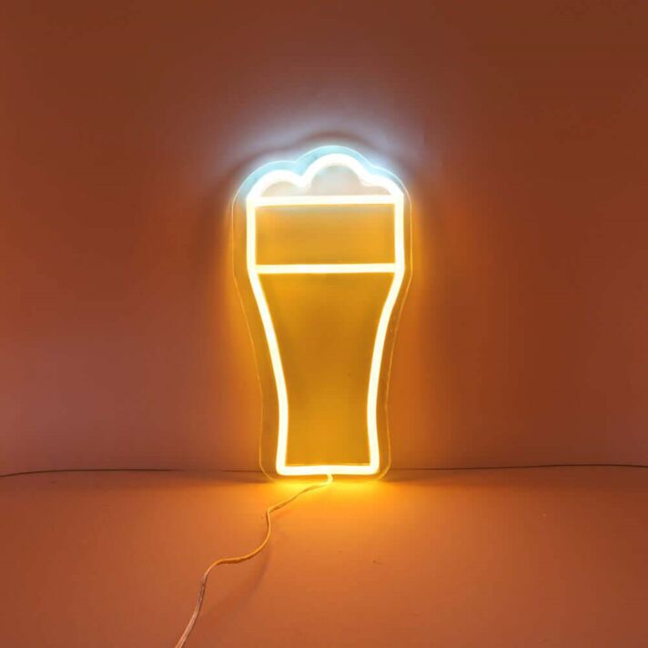 Brighten Your Bar, Man Cave, and Game Nights with the Beer LED Neon Sign.