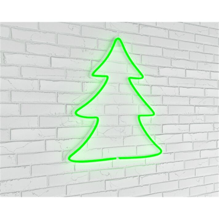 Brighten Up Your Festive Decor: Mini Christmas Tree LED Neon Sign for Home, Office, and Holiday Celebrations