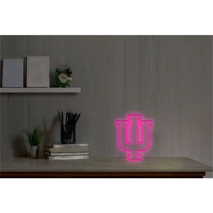 Show Your Hoosier Pride at Home, Office or Campus Events with the Indiana University Logo LED Neon Sign.
