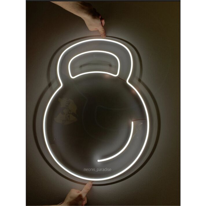 Brighten Your Workout Space or Gym with the Versatile Kettlebell Sign Gym LED Neon Sign - Perfect for Home Decor, Fitness Centers, and Motivational Spaces.