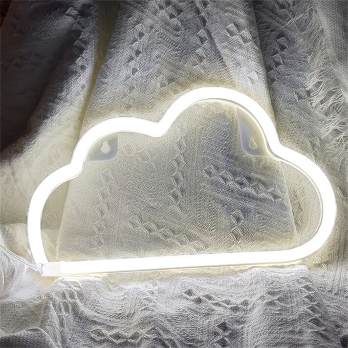 Brighten Up Any Space: LED Cloud Neon Sign Perfect for Home Decor, Offices, Bars, and Special Events