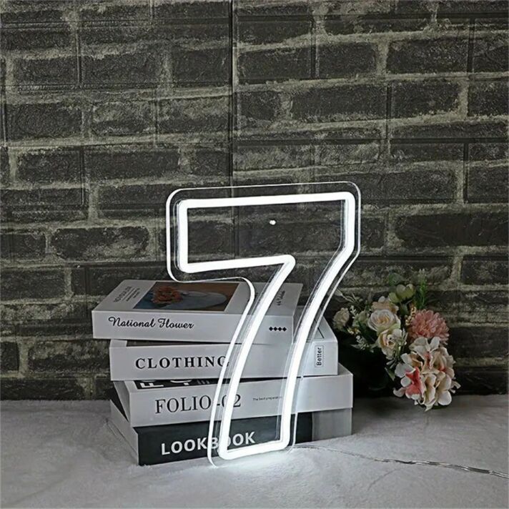 Light Up Celebrations: LED Neon Birthday Number 7 LED Neon Sign for Memorable Home, Office, and Event Decor.