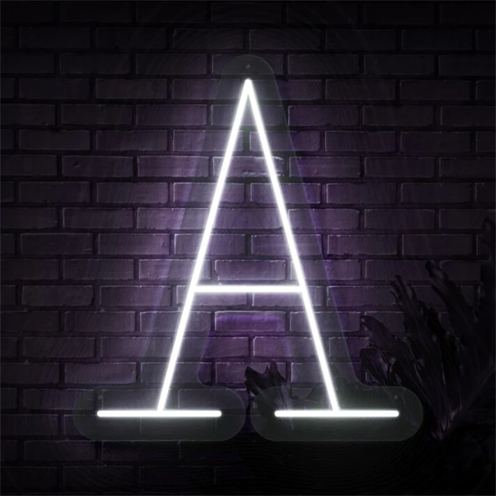 Brighten Up Your Space: Perfect for Weddings, Home Decor, and Bars - Personalized Initial Letter A LED Neon Sign
