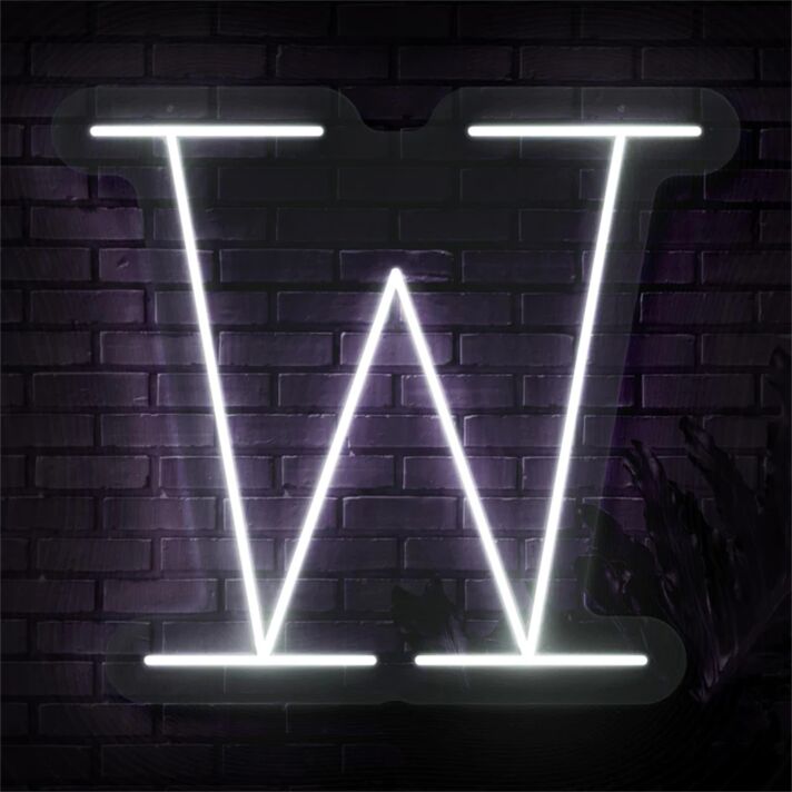 Brighten Your Special Celebrations and Spaces: Personalized Initial Letter W LED Neon Sign for Weddings, Parties, and Chic Home Decor.