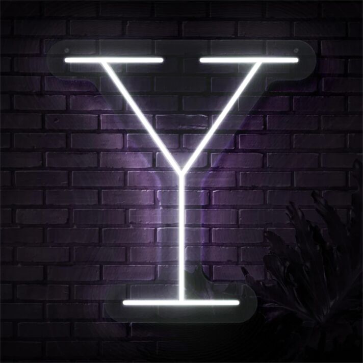 Brighten Your Special Occasions: Personalized Initial Letter Y LED Neon Sign for Weddings, Parties, and Home Decor.