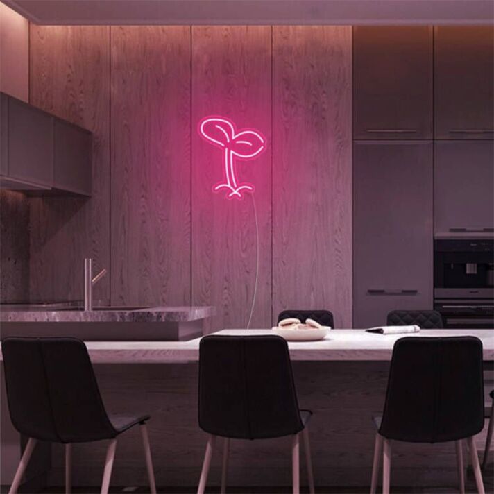 Elevate your home, office, or bar ambiance with the vibrant Plant LED Neon Sign.