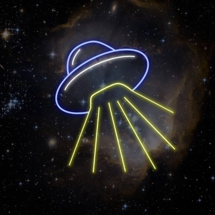 Elevate Your Space Adventure: Spaceship LED Neon Sign for Kids' Rooms, Gaming Setups, and Sci-Fi Themed Parties