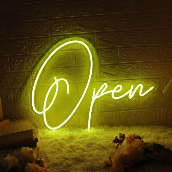 Brighten Up Your Home, Office, or Retail Space: Transformative Wall Decor Open LED Sign Neon Light for Every Setting.