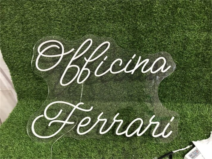 Enhance Your Home, Office, or Bar Ambiance with Officina Ferrari Custom LED Neon Sign.