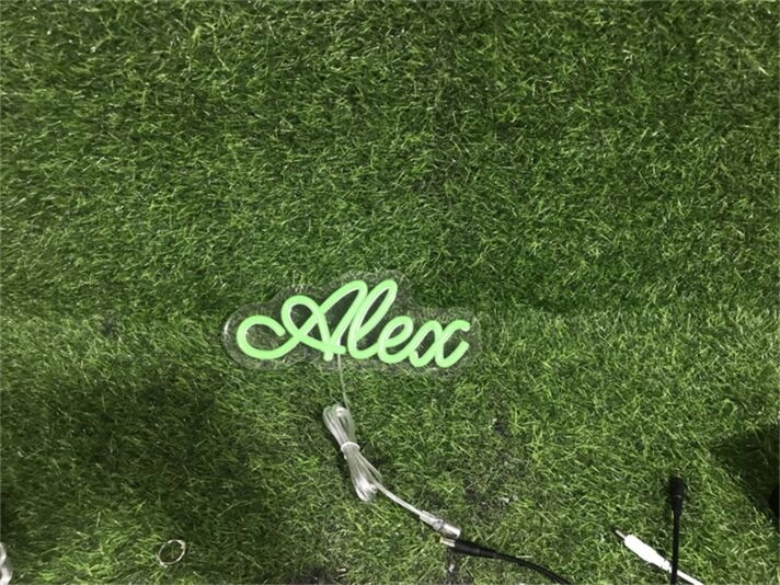 Brighten Your Special Moments: Personalize Custom Alex LED Neon Sign for Weddings, Home Decor, and Trendy Bars.
