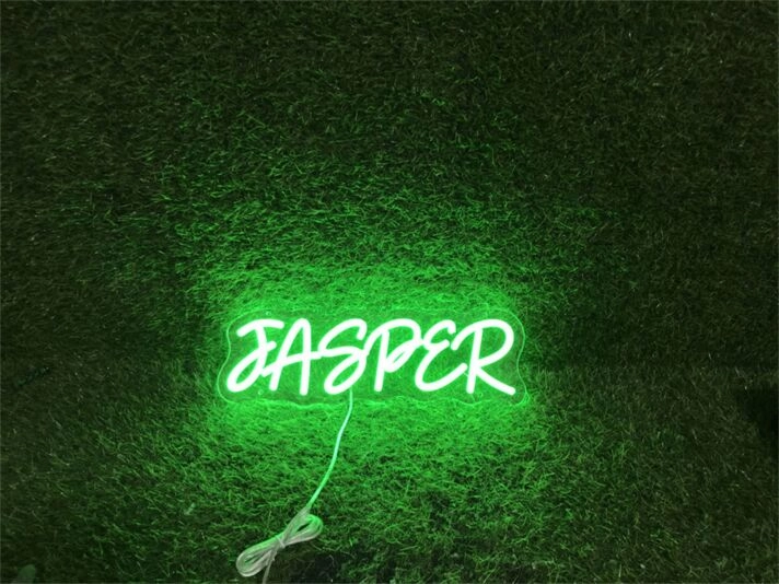 Brighten Up Your Space: Personalize Custom Jasper LED Neon Sign for Weddings, Parties, and Chic Office Decor.