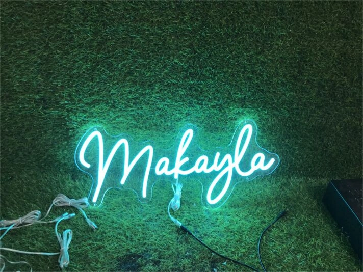 Brighten Up Your Space: Personalize Custom Makayla LED Neon Sign for Weddings, Bars, and Office Decor.