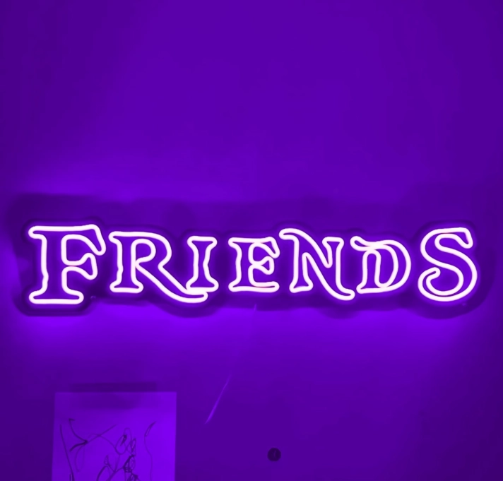 'Friends' neon sign