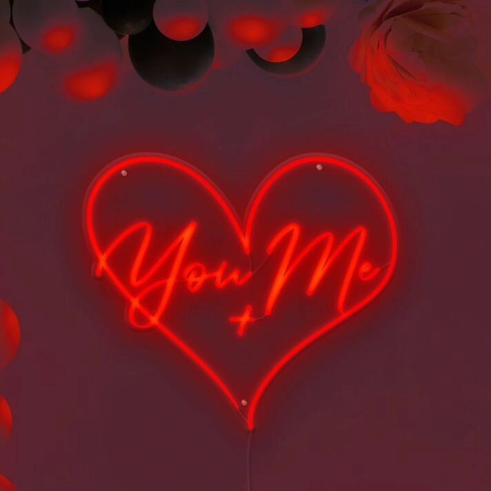 You + Me Neon Sign