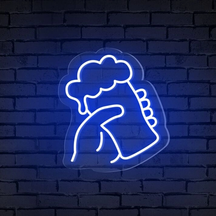Brighten Up Your Bar, Store, or Man Cave with the Handheld Beer Glass Neon Bar Sign.