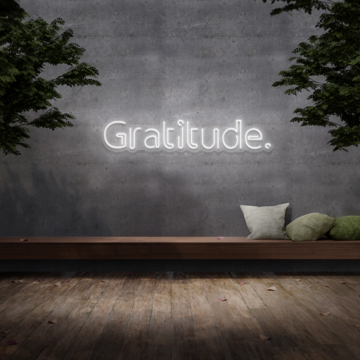 Gratitude' Neon Sign