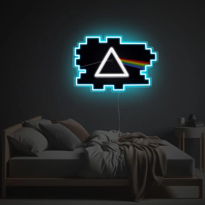 Brighten Up Your Space: Prism LED Neon Acrylic Artwork Perfect for Home Decor, Office Ambiance, and Vibrant Store Displays.