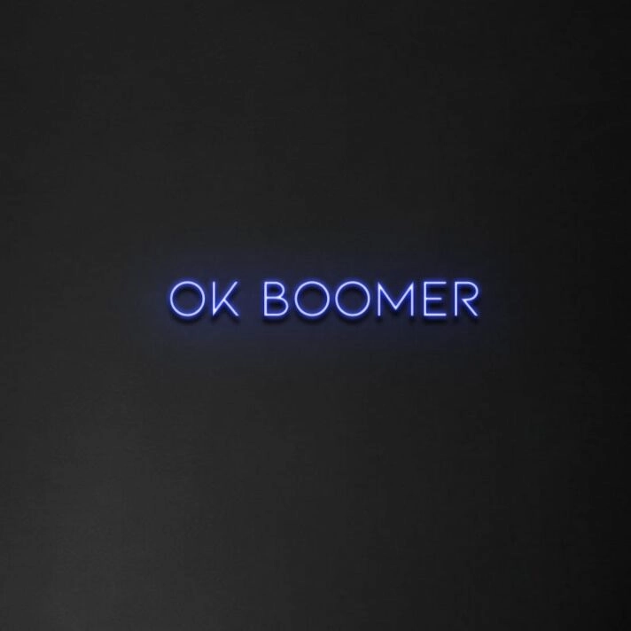 Ok Boomer Neon Sign