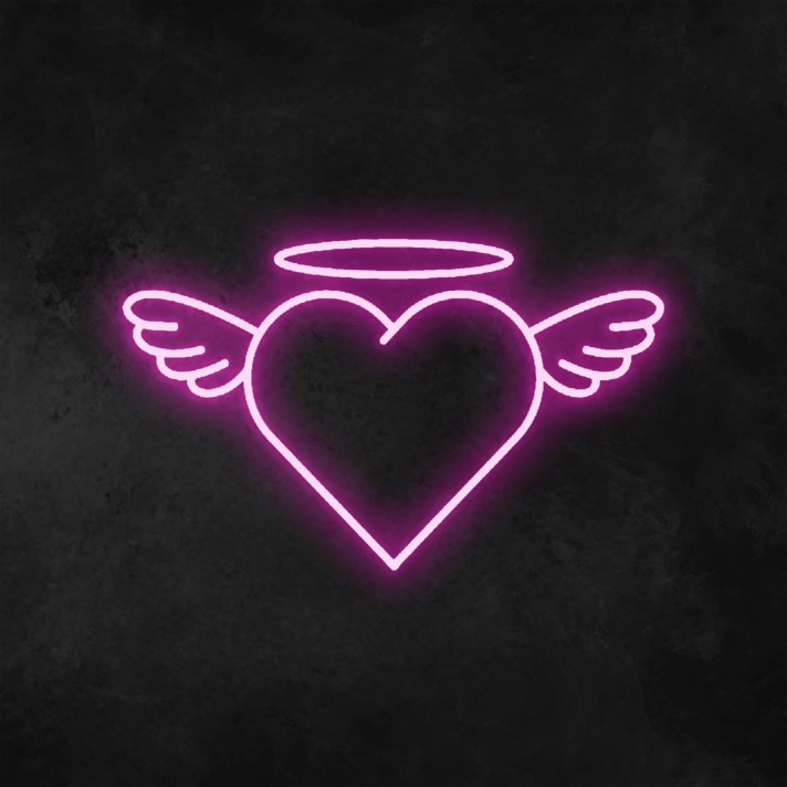 Angel Heart Neon Sign