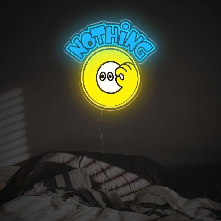 Brighten Your Bar, Office, and Special Celebrations with Nothing With Funny Zero Number LED Neon Acrylic Artwork.