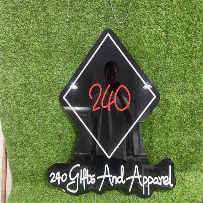 Brighten Up Your Space: 240 Gifts And Apparel Custom LED Neon Sign for Home, Office, Weddings, and Parties.