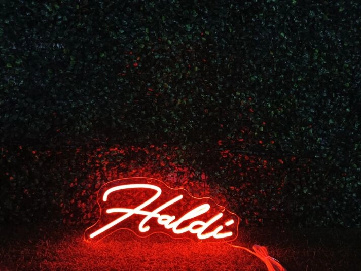 Brighten Up Your Home, Bar, or Wedding Ambiance with the Haldi Red LED Neon Sign