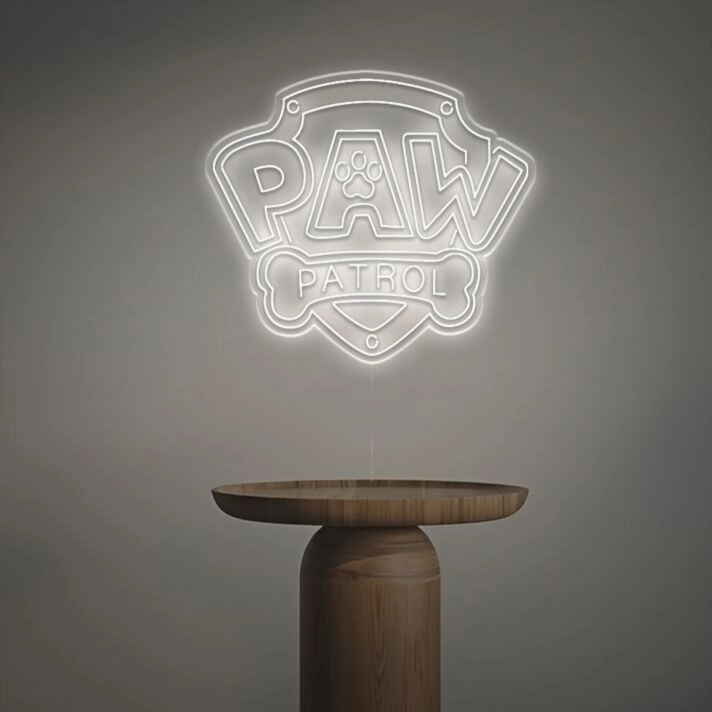Brighten Up Kids' Rooms, Birthday Celebrations, and Themed Parties with a Paw Patrol LED Neon Sign.