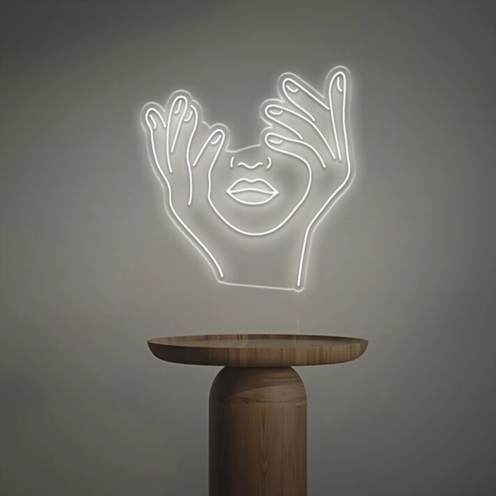 Brighten Up Your Space: Trippy Face LED Neon Sign Perfect for Bars, Home Décor, and Funky Parties