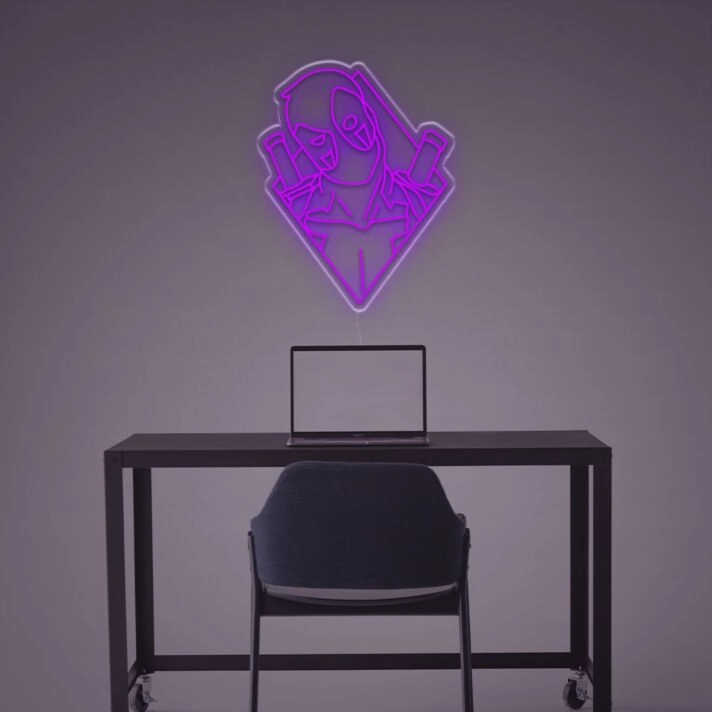 Elevate your game room or bar ambiance with the unique Deadpool LED Neon Sign.