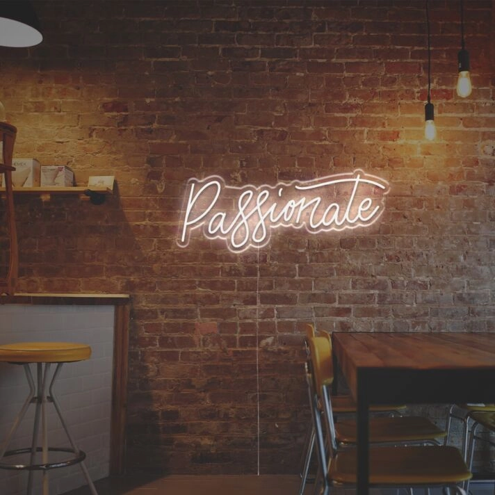 Brighten Up Your Bar, Wedding, and Home Decor with the Passionate LED Neon Sign.