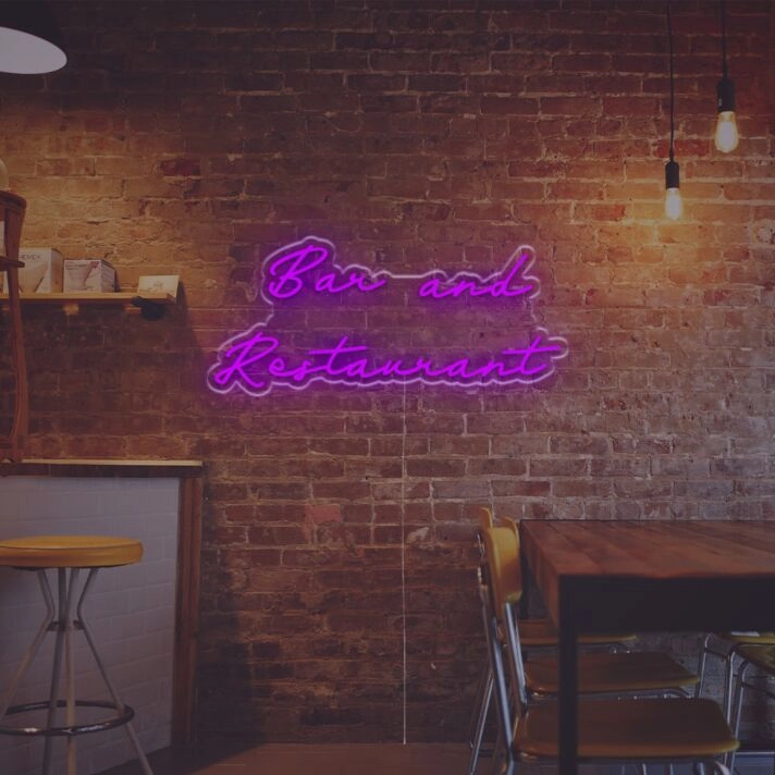 Transform Your Space: Bar And Restaurant LED Neon Sign Perfect for Home Bars, Chic Cafes, and Vibrant Parties