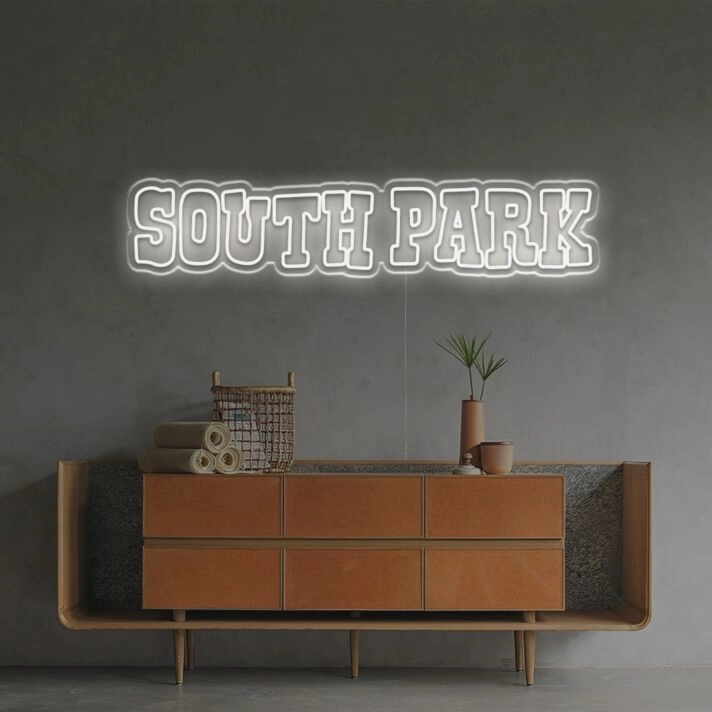 Brighten Up Your Space: South Park LED Neon Sign for Bars, Home Entertainment Areas, and Fan Rooms.