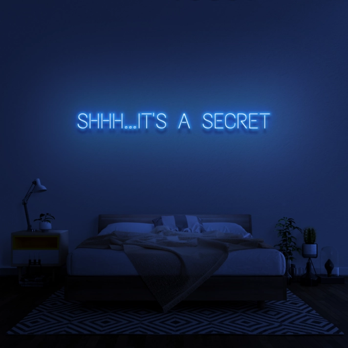 'Shhh...It's A Secret' Neon Sign