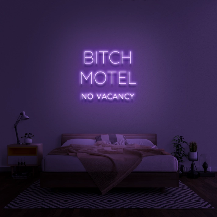 Bitch Motel Neon Sign