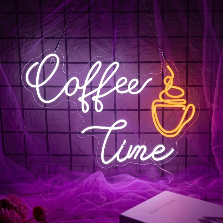 Brighten Your Cafe or Home Kitchen with the Coffee Shop Kitchen Wall Decor Led Neon Sign, Perfect for Bars and Parties Too!