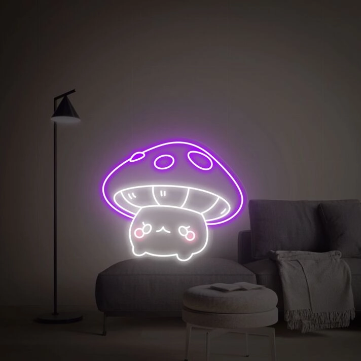 Brighten Up Your Spaces: Perfect for Bedroom, Living Room, Bars, and Parties - Mushroom Led Neon Sign Wall Decor Bedroom Living Room Decoration.