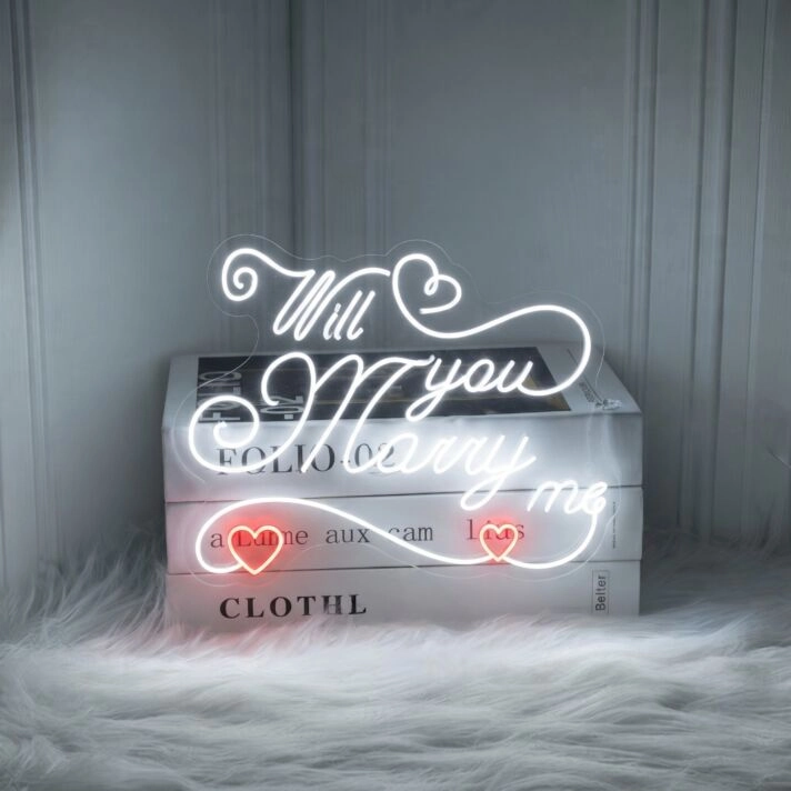 Elevate Your Proposal, Wedding, and Celebratory Events with Will You Marry Me Led Neon Sign Party Decor Wall Art.