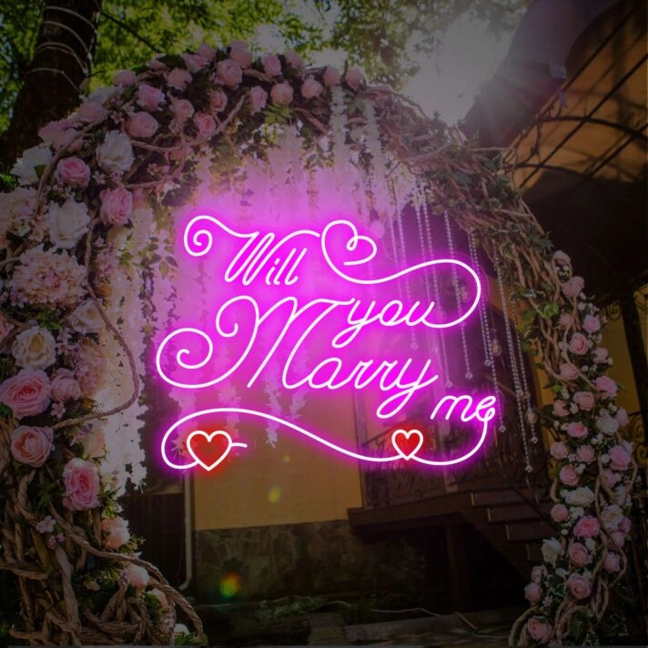 Elevate Your Proposal, Wedding, and Celebratory Events with Will You Marry Me Led Neon Sign Party Decor Wall Art.