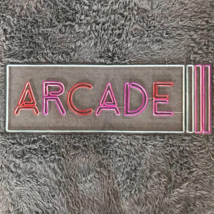 Level Up Your Entertainment Space: Perfect for Home, Bar, and Arcade with the Arcade Game Machine LED Neon Sign