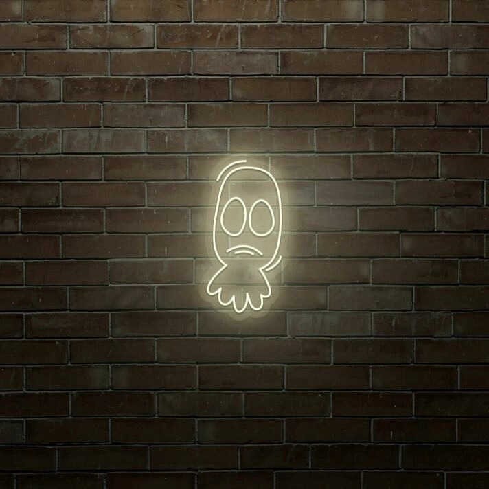 Sad Ghost LED Neon Sign
