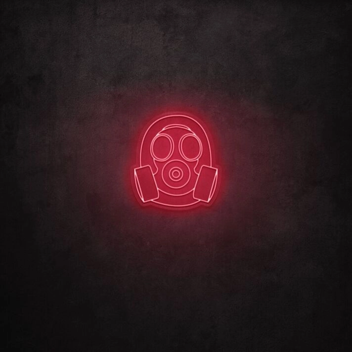 Gas Mask LED Neon Sign