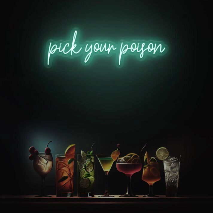 Choose Your Poison LED Neon Sign