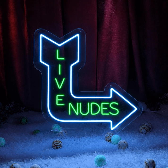 Live Nudes Led Neon Sign Restaurant Decor Bar Club Decor