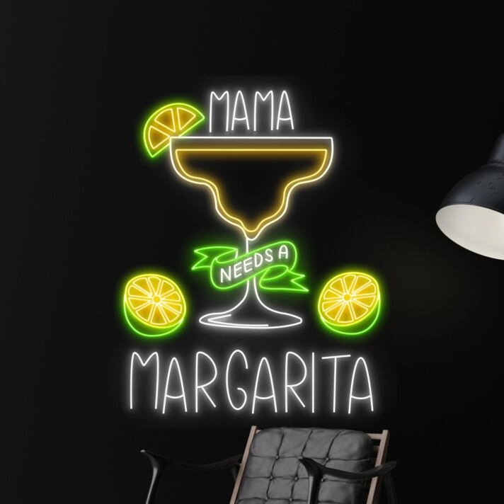Mama Needs A Margarita Led Neon Sign Led Sign Restaurant Home Room Decor Bar Club Decor
