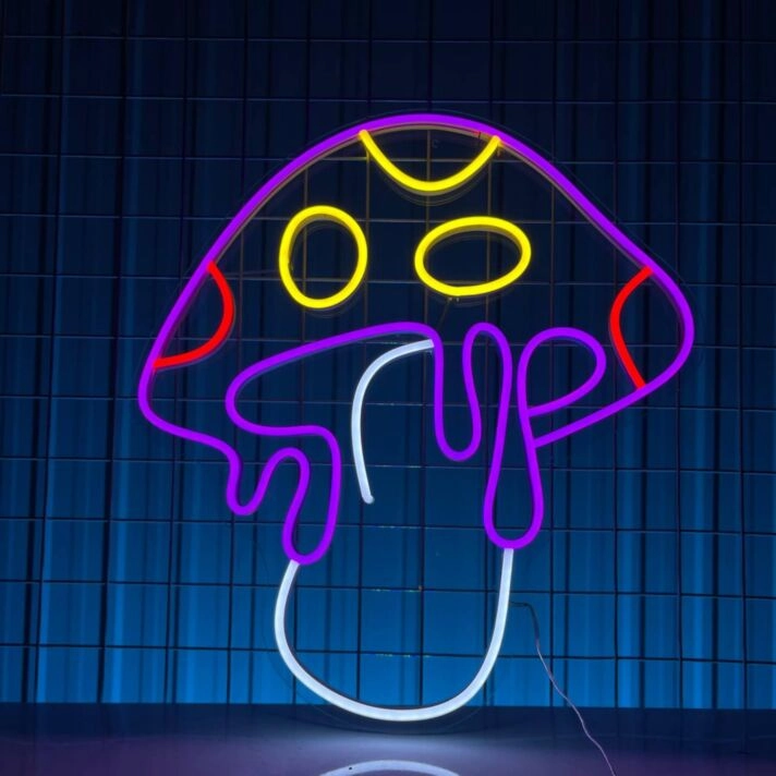 Melting Mushrooms Led Neon Sign Mushrooms Led Sign Mushrooms Led Light