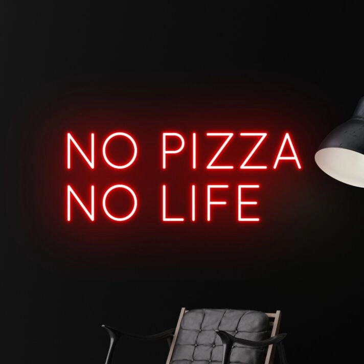 No Pizza No Life Led Neon Sign Restaurant Pizza Bar Club Decor