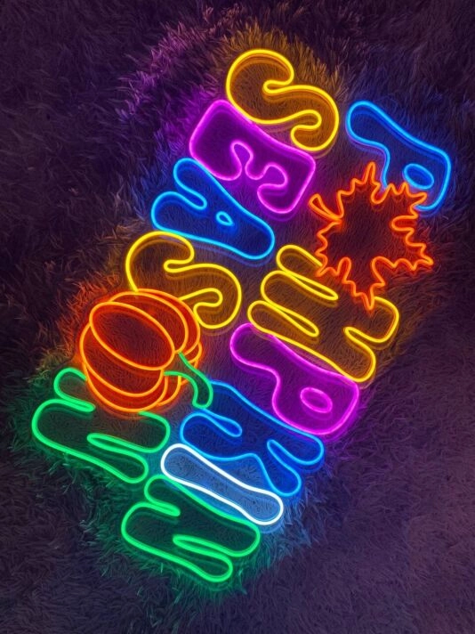 Pumpkin Season Led Neon Sign Hello Fall Neon Led Sign Light Pumpkin Wall Sign