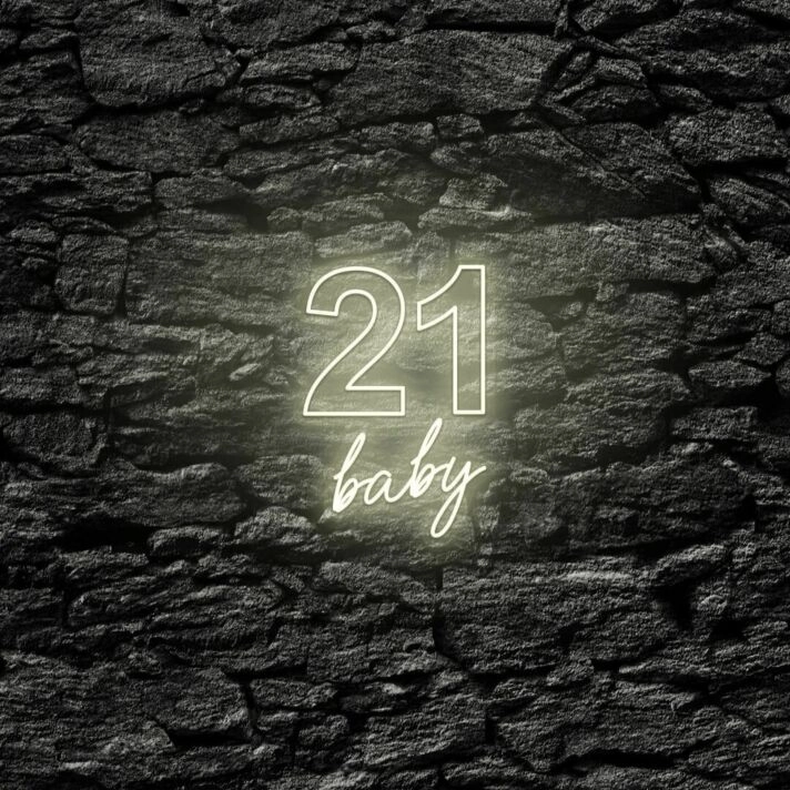 Twenty One Baby LED Neon Sign