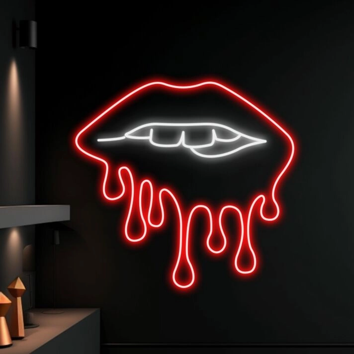 Sexy Lips Dripping Led Neon Sign Dripping Lips Neon Light Sexy Lips Led Light