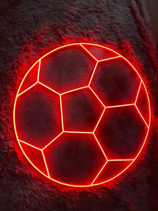Soccer Ball Football Neon Light Christmas Decor Led Neon Sign